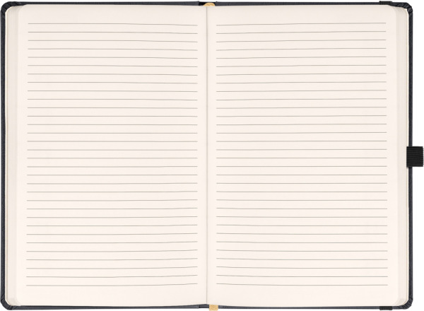 NOTIQUE Notes Balacron, čierný, linajkovaný, 15 x 21 cm 1