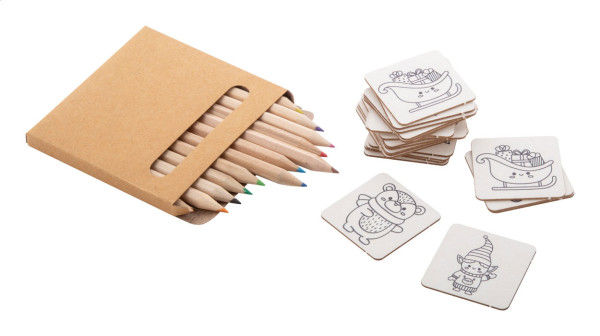 Coloxmor vianočné pexeso na vyfarbenie 1