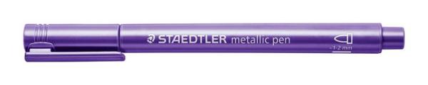 Dekoračný popisovač, 1-2 mm, kužeľový hrot, STAEDTLER "8323", metalická fialová 1