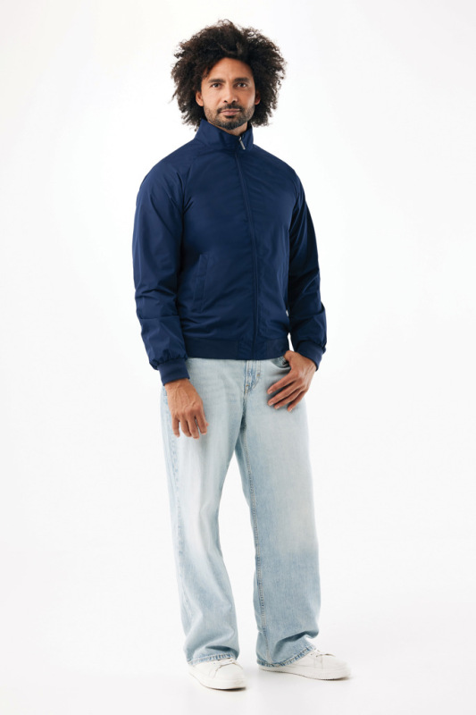 IQONIQ Odin mestská bunda z recyklovaného polyesteru námornícka modrá L 3