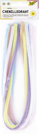 Žinilkové drôtiky, 50 cm, FOLIA, 10 rôznych pastelových farieb 1