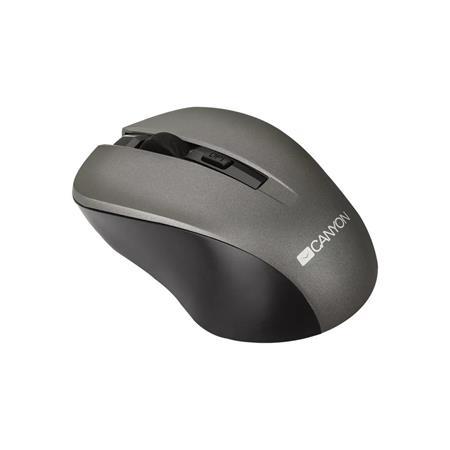 Myš, bezdrôtová, optická, USB, CANYON "MW-1", sivá 2