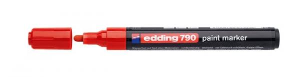 Lakový popisovač, 2-3 mm, EDDING "790", červený 1