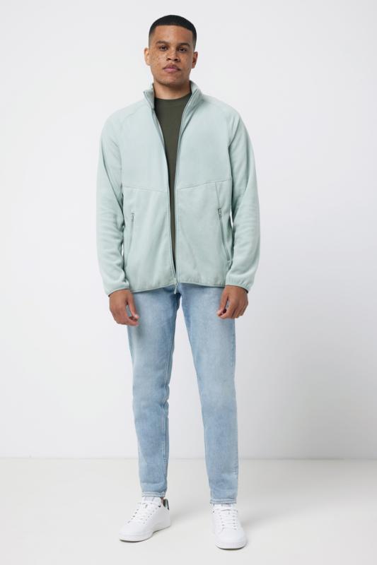 Micro fleece bunda na zips IQONIQ Talung z rec. polyesteru Iceberg green XXS 12