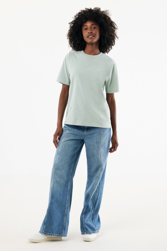 IQONIQ Nikko tričko z hrubej recyklovanej bavlny Iceberg green S 9