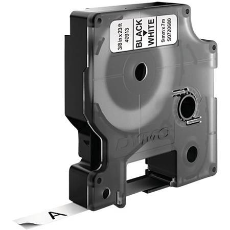 Páska do štítkovača, 9 mm x 7 m, DYMO "D1", biela-čierna 1