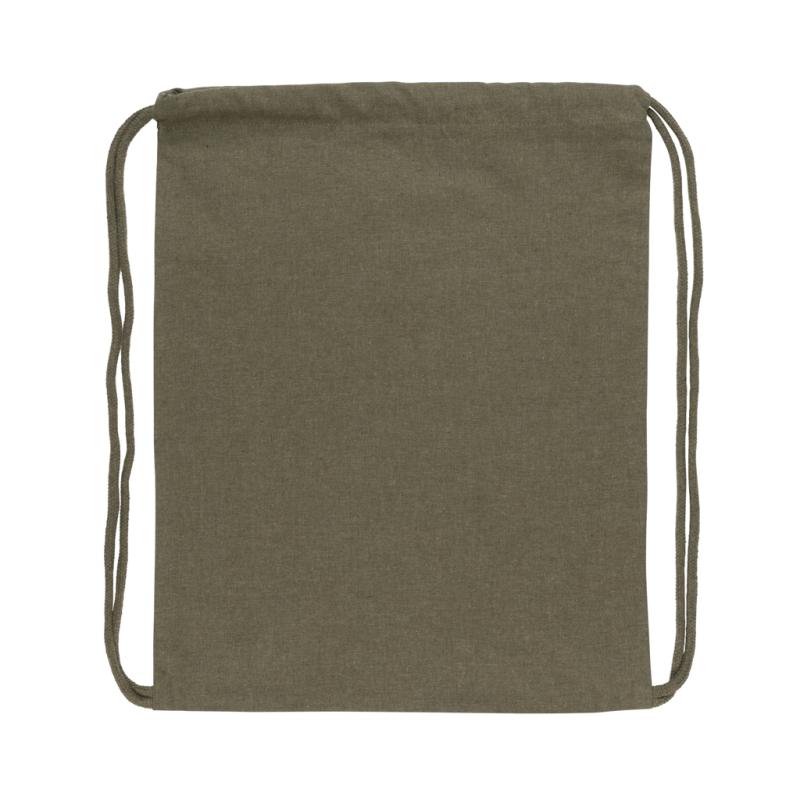 Šnúrkový batoh Impact zo 145g recyklovanej bavlny AWARE™ zelená 2