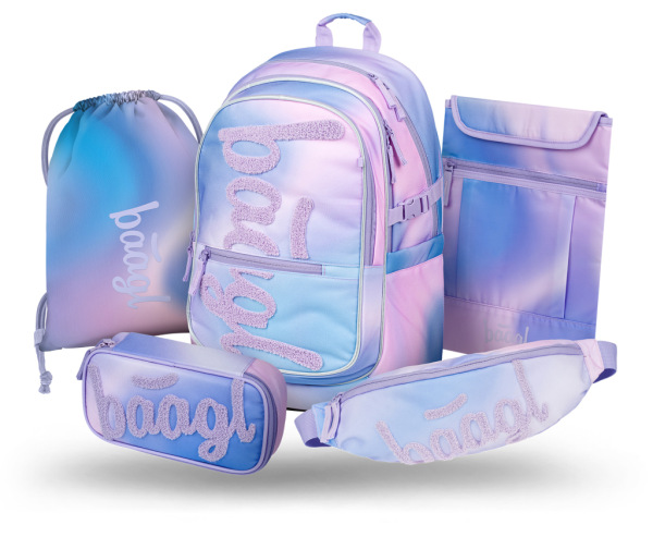 BAAGL SADA 5 Core Sky: batoh, peračník, vrecko, ľadvinka, obal na notebook