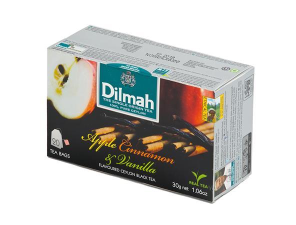 Čierny čaj, 20x1,5g, DILMAH, s vôňou jablka, škorice a vanilky 1