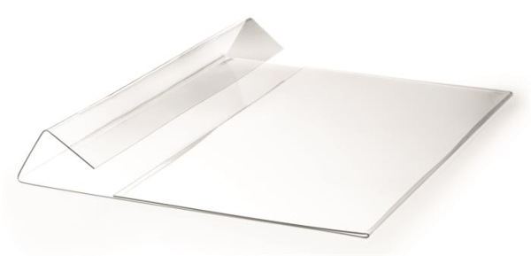 Logistické vrecko, skladacie, A5, hotizontálne, DURABLE "HARD COVER", priehľadné 3