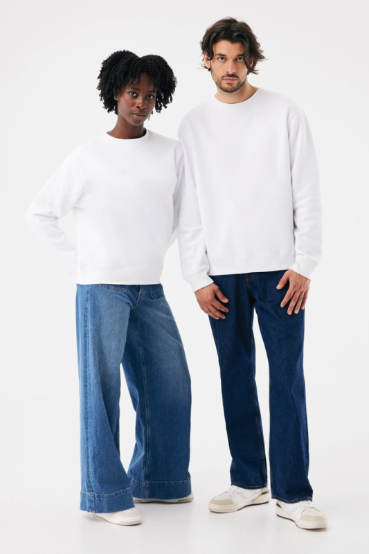 IQONIQ Toria Unisex mikina s okrúhl. výstrihom z rec. bavlny recycled white XXXL 16