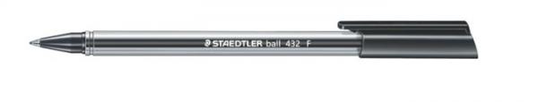 Guľôčkové pero, 0,3 mm, kužeľový hrot, STAEDTLER "Ball", čierne 2