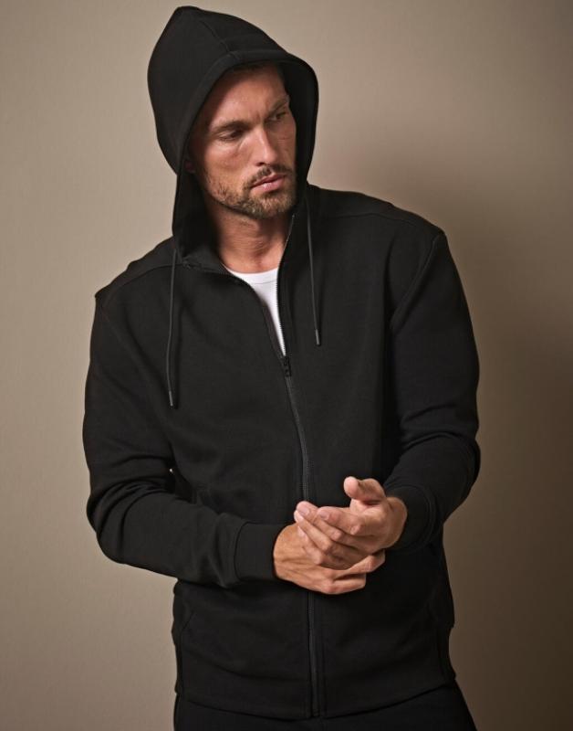 Mikina s kapucňou a zipsom Ribbed Interlock 1