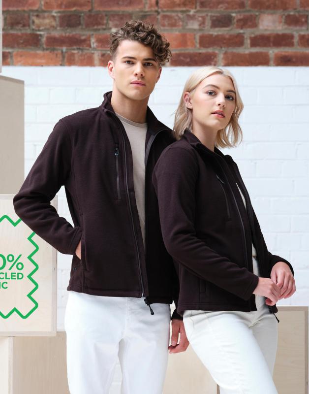 Fleeceová mikina na zips iadne externé logo 1