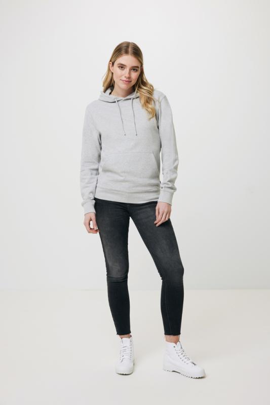 Nefarbená mikina s kapucňou IQONIQ Torres z recykl. bavlny heather grey XXS 19