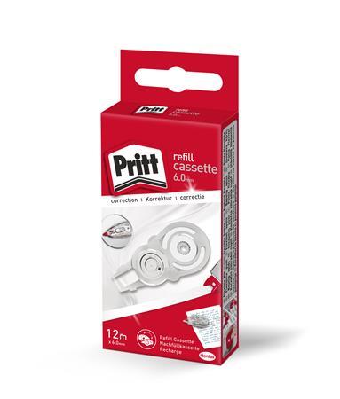 Náplň do korekčného rolleru, 6 mm x 12 m, HENKEL "Pritt Refill" 2