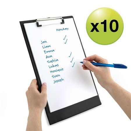 Podložka na písanie, PVC, A4+, RAPESCO, 10 ks, čierna 3