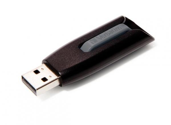 USB kľúč, 256GB, USB 3.0, 80/25 MB/sec, VERBATIM "V3", čierny-sivý 3