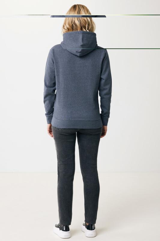 Nefarbená mikina s kapucňou IQONIQ Torres z recykl. bavlny heather navy XL 10