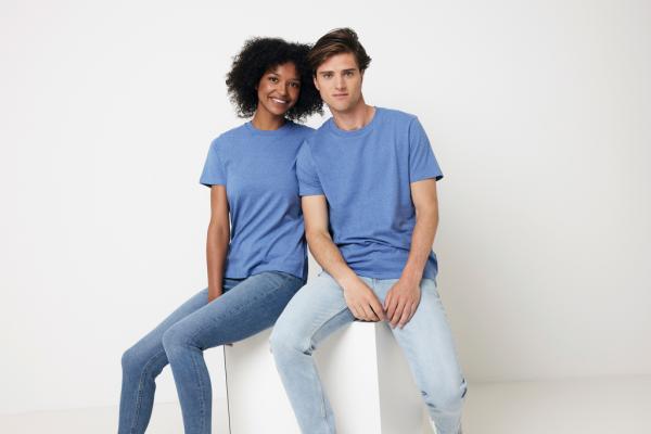 Nefarbené tričko IQONIQ Manuel z recykl. bavlny heather blue XXXL 5