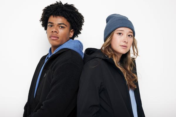 Pile fleece bunda IQONIQ Diran z recykl. polyesteru čierna XL 20
