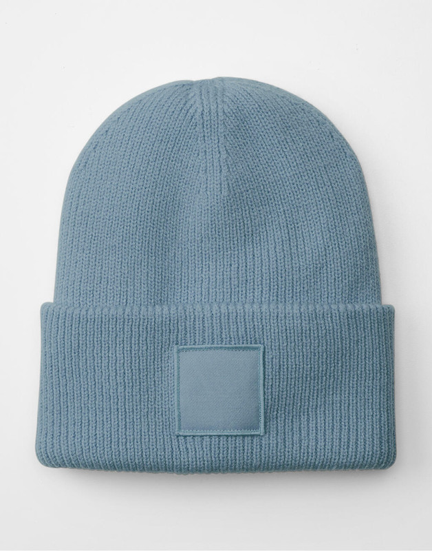 Deep Cuffed Tonal Patch Beanie 3
