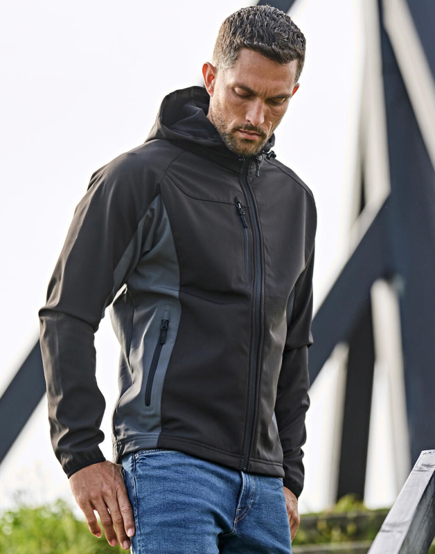 Tenký Softshell s kapucňou Performance