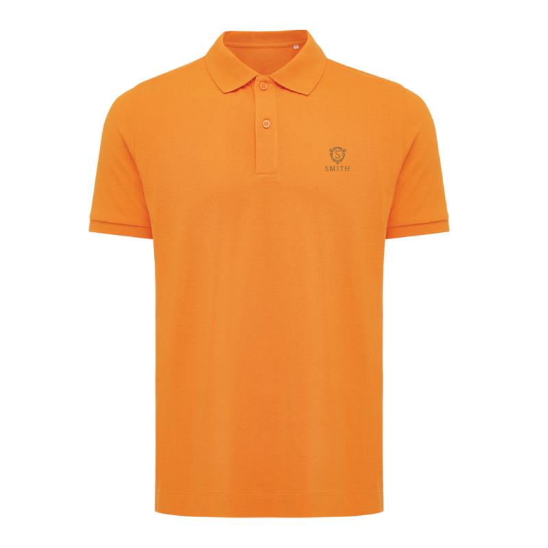 Polo tričko IQONIQ Yosemite z recykl. bavlny oranžová XXXL 3