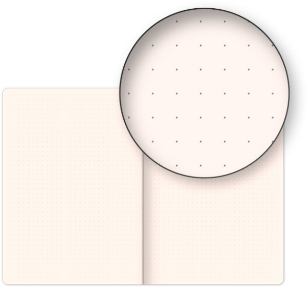 NOTIQUE Notes Vivella Classic čierny/modrý, bodkovaný, 15 x 21 cm 2