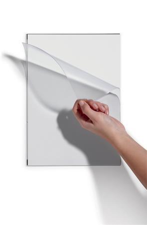 Magnetické vrecko, magnetická zadná strana, A4, DURABLE "DURAFRAME® MAGNETIC", priehľadná 2