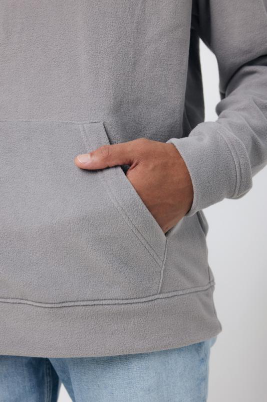 Micro fleece mikina IQONIQ Trivor z recykl. polyesteru storm grey S 16
