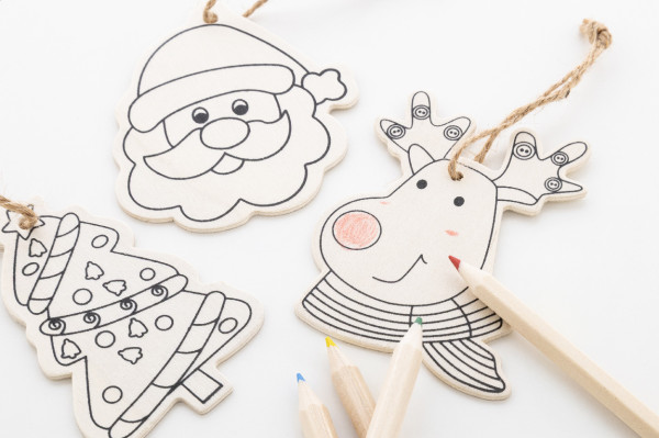 Oppland vianočné ozdoby na vyfarbenie na stromček 3