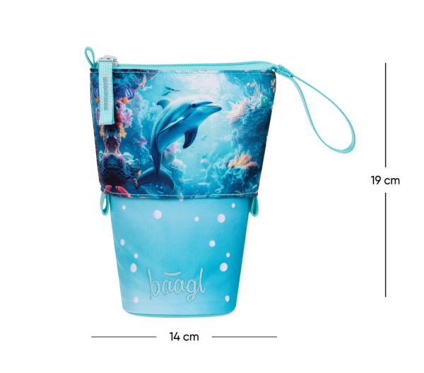 BAAGL Školský peračník Pop Up Delfín GRS 5