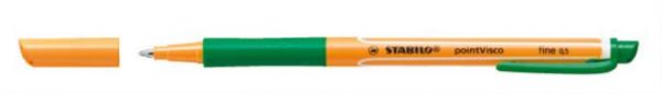 Roller, 0,5 mm, STABILO "PointVisco", zelený