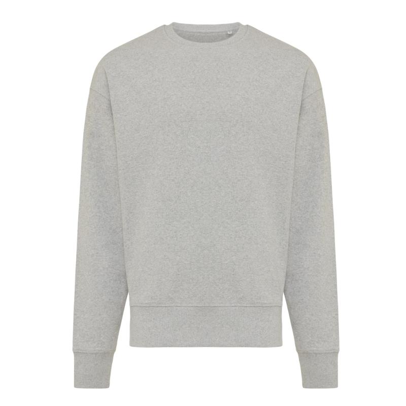 Mikina IQONIQ Kruger relaxed fit z recykl. bavlny heather grey M 1