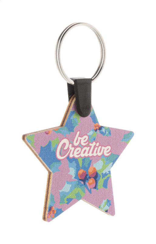 Fjerny Creative vlastný vianočný prívesok na kľúče, hviezda 1