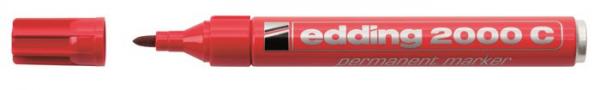 EDDING Permanentný popisovač "2000", červený
