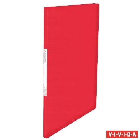 Prezentačná doska, 20 záložiek, A4, ESSELTE "Vivida", červená 1