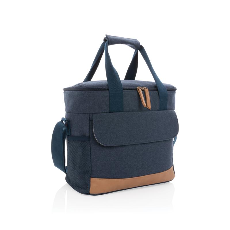 Veľká chladiaca taška Impact z 16 oz. recykl. canvas AWARE™ modrá 1