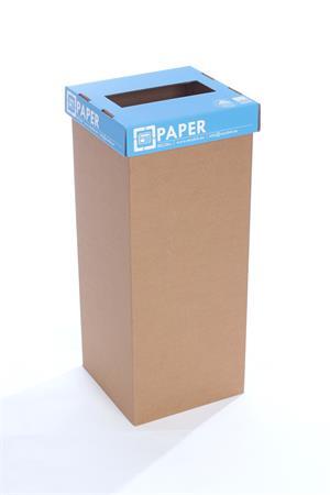 Odpadkový kôš na triedenie odpadkov, recyklovaný, anglický nápis, 60 l, RECOBIN "Office",
