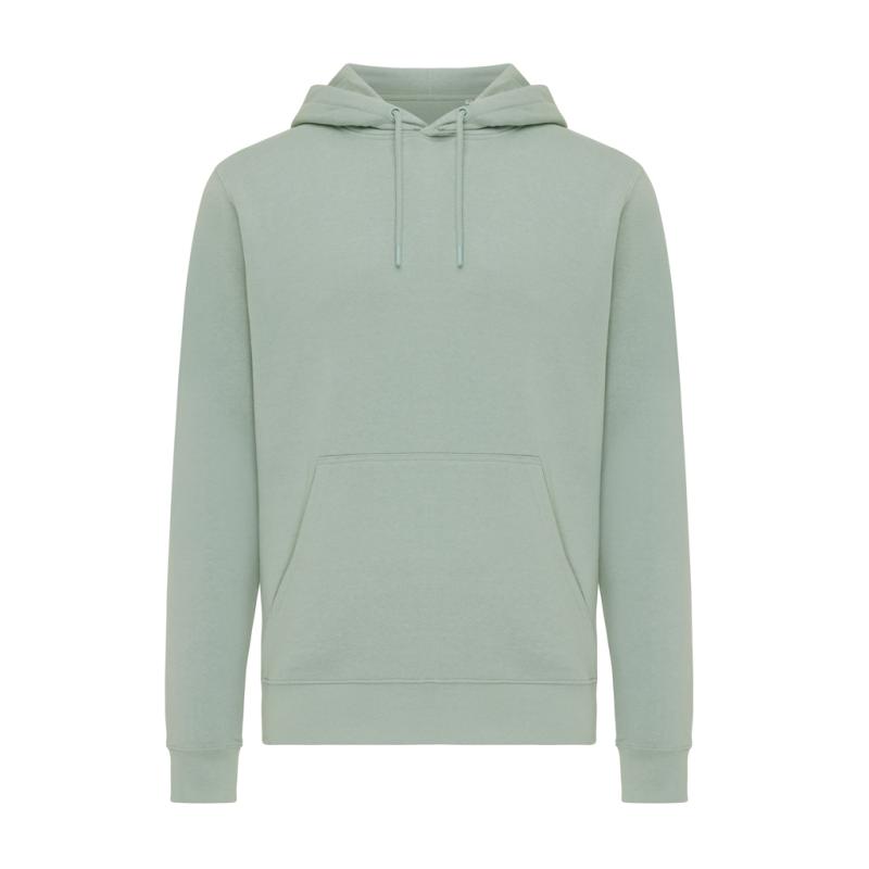 Ľahká mikina s kapucňou IQONIQ Rila z recykl. bavlny Iceberg green L 1