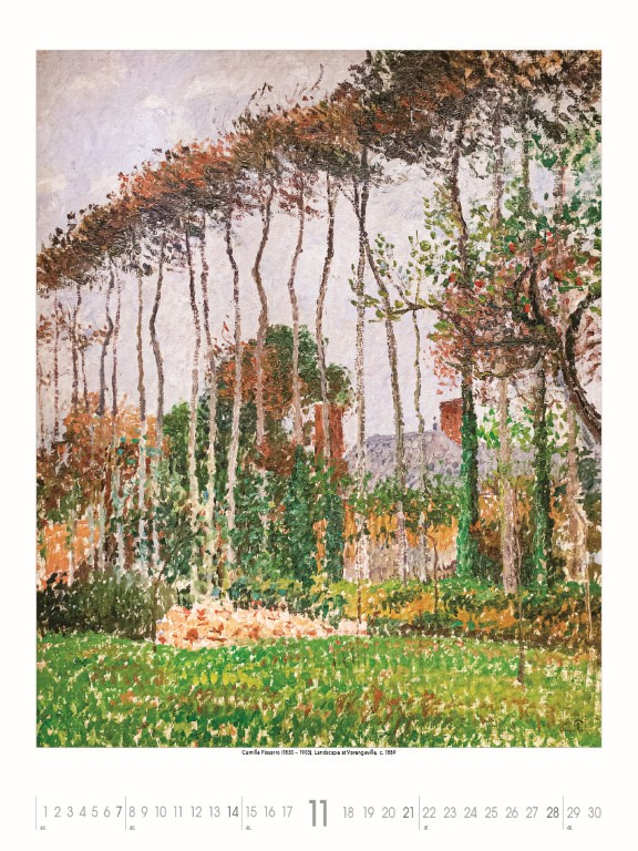 Nástenný kalendár Gardens Impressionism 2027 12