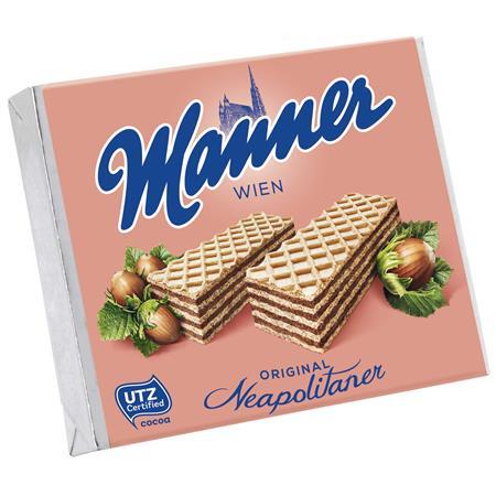 . Oplátky s lieskovcovou náplňou, 75g, "Manner Original"