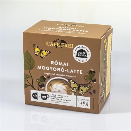 Kávové kapsule, kompatibilné s Dolce Gusto, 9 ks, CAFE FREI "Roman Hazelnut Latte" 1