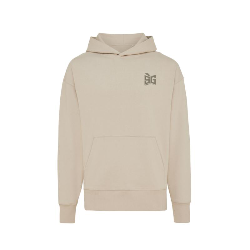 Mikina s kapucňou IQONIQ Yoho relaxed fit z recykl. bavlny desert L 3