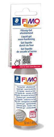 Modelovacia hmota, tekutá, 50 ml, na vypálenie, FIMO "Effect", strieborná 1
