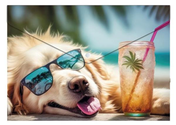 Obal na patent, A4, PP, 180 mikron, PANTA PLAST "Chillout dog" 1