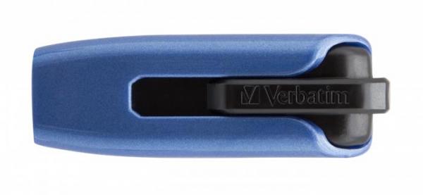 USB kľúč, 64GB, USB 3.0, 175/80 MB/sec, VERBATIM "V3 MAX", modrý-čierny 3