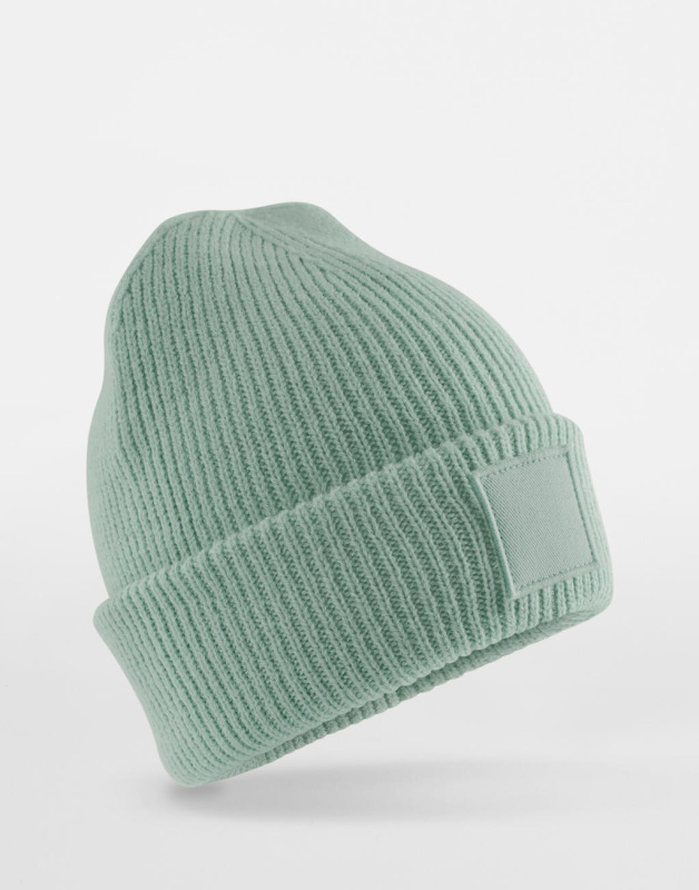 Kids Deep Cuffed Tonal Patch Beanie 3