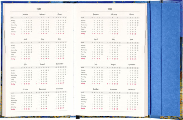 NOTIQUE Týždenný magnetický diár Vincent van Gogh 2026, 13 x 21 cm 2